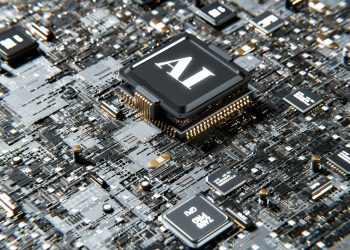 a computer chip with the letter a on top of it