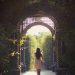 woman walking alone on pathway