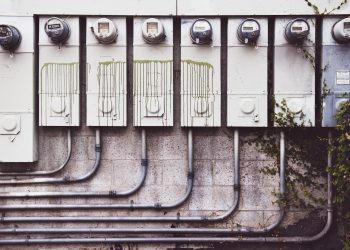 gray electric meters